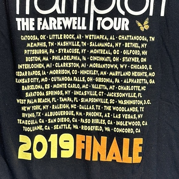 2019 peter frampton finale the farewell tour black tshirt short sleeve - Picture 4 of 4